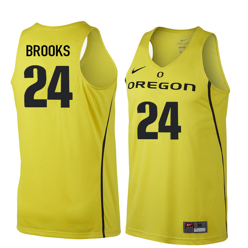 Men Oregon Ducks #24 Dillon Brooks College Basketball Jerseys Sale-Yellow